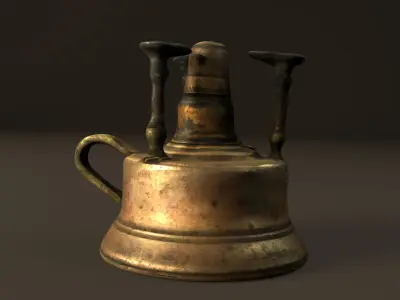 Antique Spirit Burner - Photogrammetry 3D model