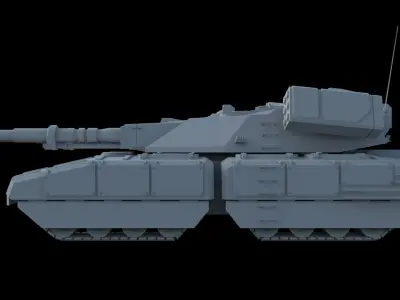 Mammoth Tank  - Fun Model Low-poly 3D model