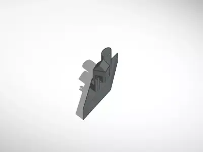 Warship Bot001 Free 3D print model