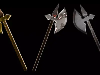 Weapon  Low-poly 3D model