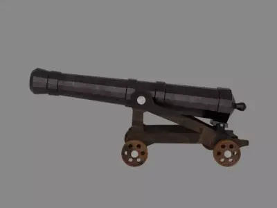 Galleon Cannon 3D model