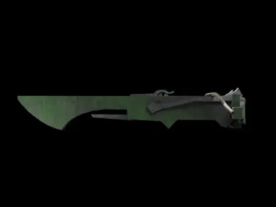 Hand-Crafted Crossbow Low-poly 3D model