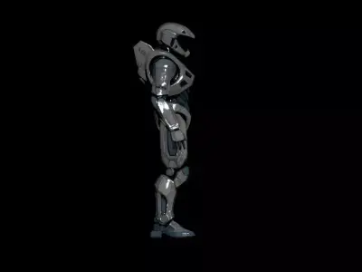 futuristic soldier 3d mode 3D model
