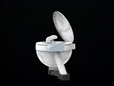 Ship toilet 3D model