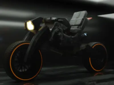 The Thuner - a bike model  Free 3D model