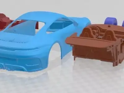 Porsche Carrera 911 GTS 2025 Printable Car 3D print model