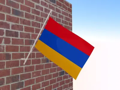 Flag of Armenia 3D model