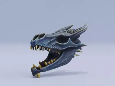 Dragon Skull Stylized Free 3D model