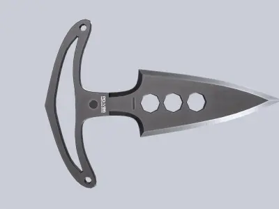 Punch dagger Low-poly 3D model