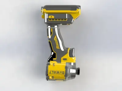 Parafusadeira Bateria DeWalt Screwdriver Battery 3D model
