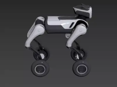 Chinese Scene - Intelligent Robot Dog - MagicDog-W 3D model