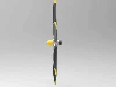 Propeller from airboat 3D model