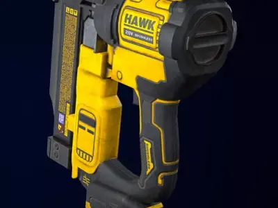 Tools - Pin Nailer Low-poly 3D model