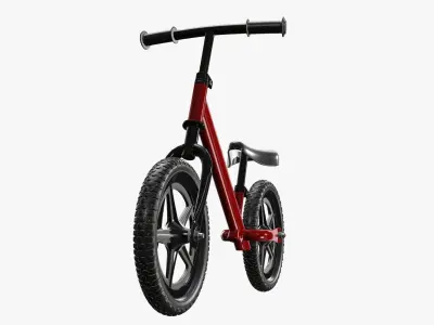 Children balance bike classic 3D model
