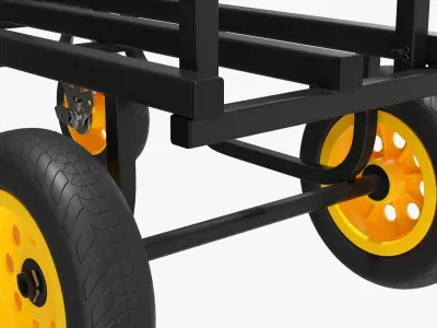 Transport cart expandable 3D model