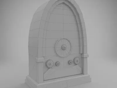 Old Radio Free low-poly 3D model