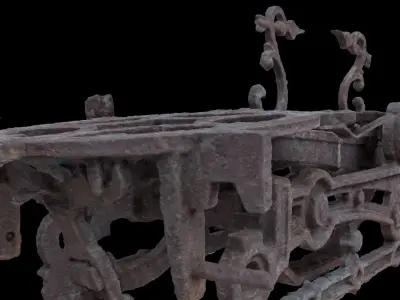 Antique cast iron scale 3D model
