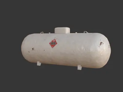Propane Tank Low-poly 3D model order