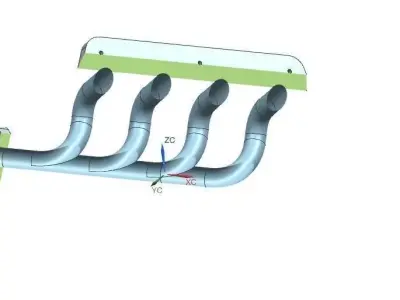 Multi stage pipe Free 3D model