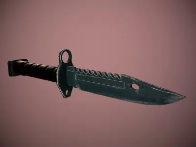 Bayonet M9 Low-poly 3D model