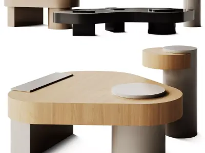 Sancal Bold Metal Coffee Tables 3D model