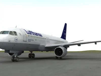 Airbus A320-200 3D model purchase