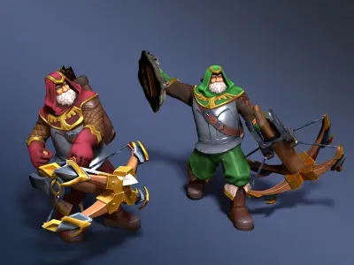 Ranger - Rigged Animated Low-poly 3D model