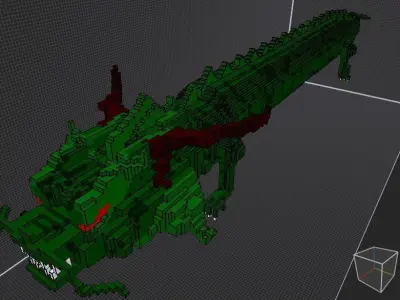VOXEL DRAGON Low-poly 3D model purchase