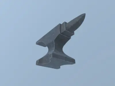 Anvil hammer Free low-poly 3D model