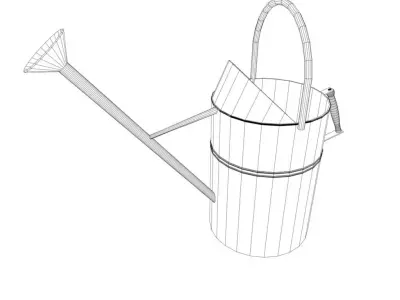 Watering Can Low-poly 3D model purchase