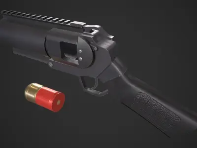M052 40mm Grenade Launcher Low-poly 3D model