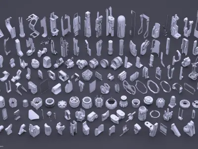 HardSurface Random KIT v1 3D model