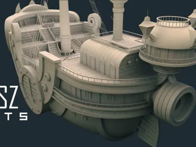 3D Thousand Sunny - by DSZarts 3D model