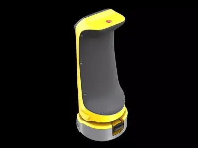 Modern Restaurant Robot Low-poly 3D model