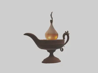 Oillamp Model Low-poly 3D model