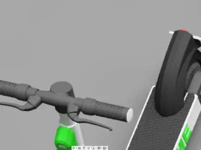 Lime electric scooter 3D print model