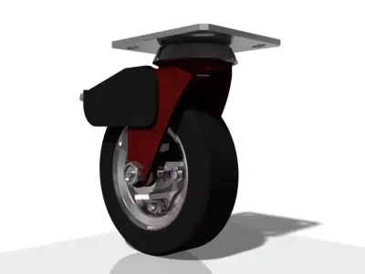 Rodzio Giratrio Caster Wheel Free 3D model