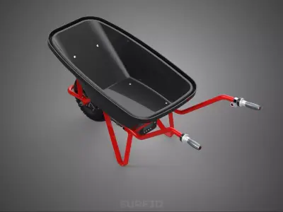 MOTORIZED RIM WHEEL HUB BLDC MOTOR WHEELBARROW ENGINE BARROW KIT 3D model