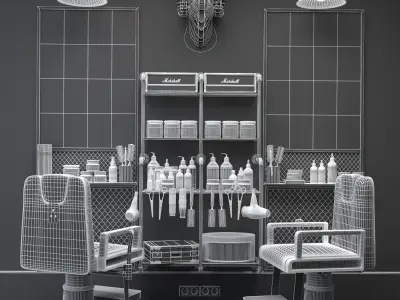 Baber Shop 4 3D model