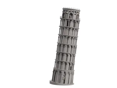 Pisa tower 3D model purchase