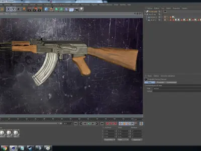 Ak-47 ak - rifle Free 3D model buy