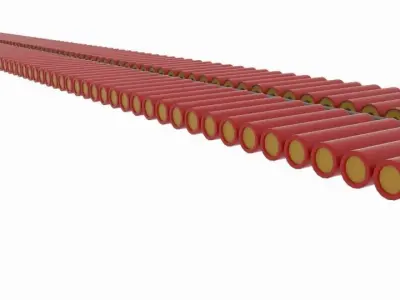 Firecracker train track 3D model