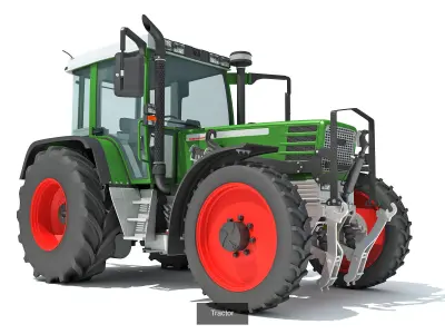 Farm Tractor Collection 3D Model Pack