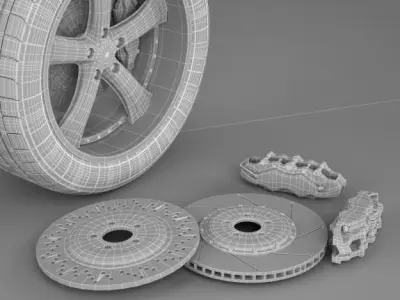 wheel Savigni Forged 3D model