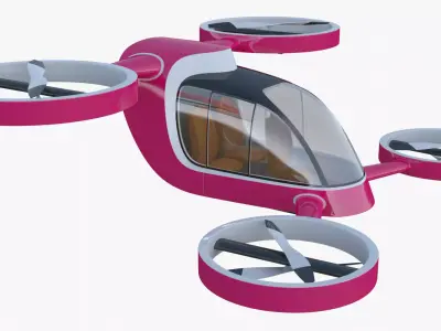 Passenger drone concept 3 3D model