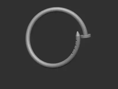 Nail Bracelet  3D Printable Jewelry Model 3D print model