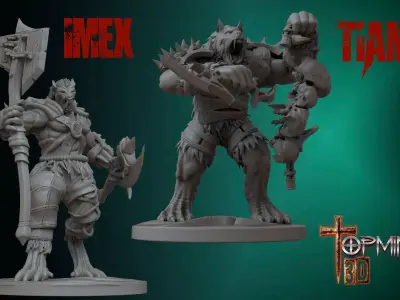 Wolfman 3D print model