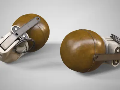 RGN Hand Grenade AAA Game Ready Low-poly 3D model