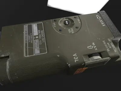 Military Rescue Radio 3D Model 3D model