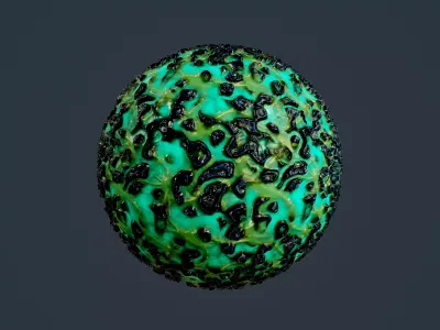 Sci-fi Alien Creature Environment Seamless PBR Texture 19 Texture